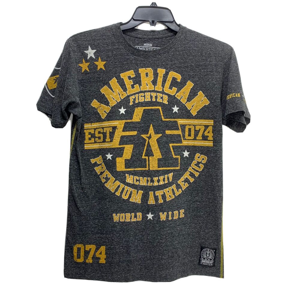 American Fighter Affliction Mens T-Shirt World Wide Big Graphic Sz M